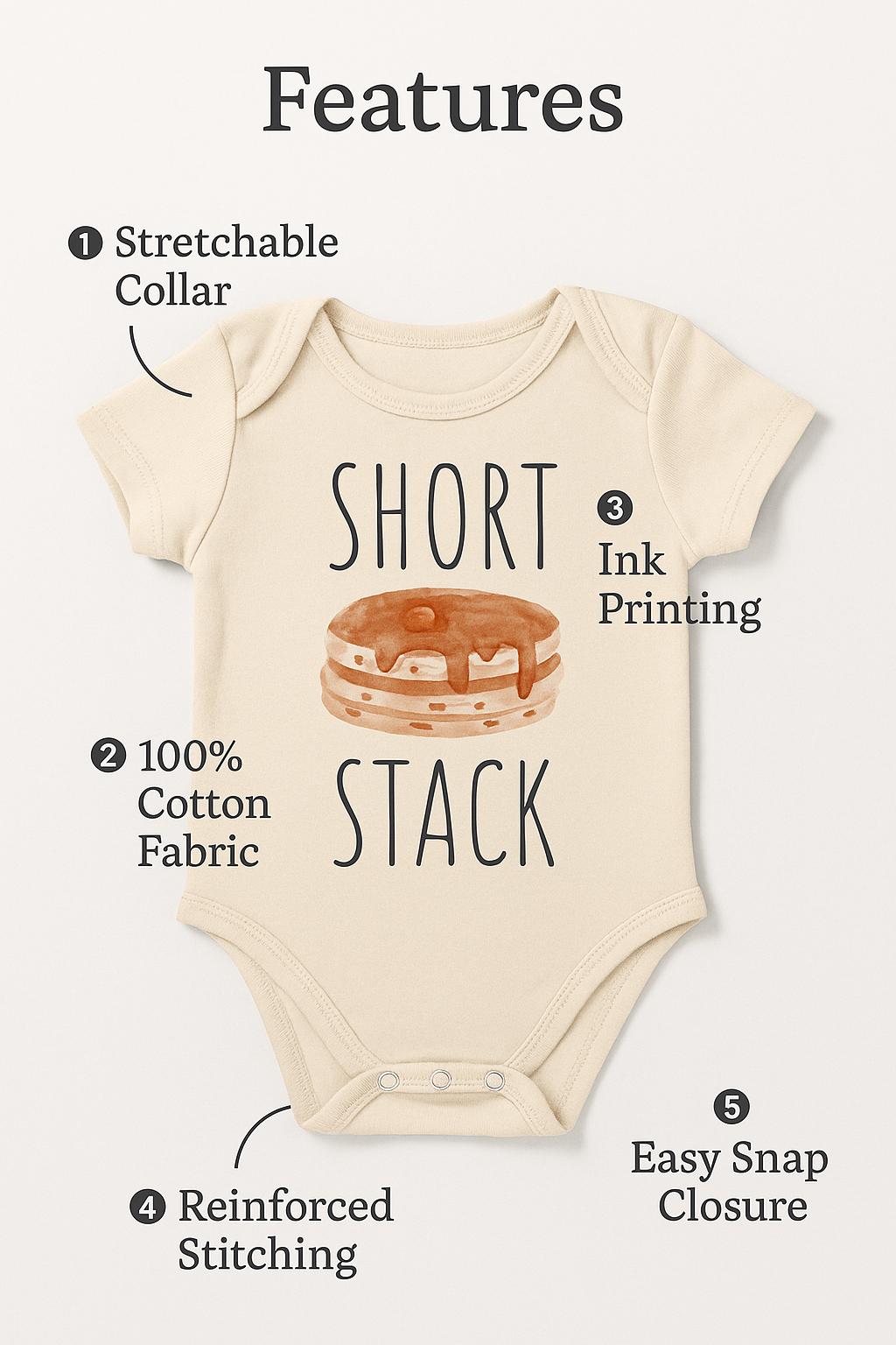 Pancakes Breakfast Newborn Gift Baby Onesie® Bodysuit
